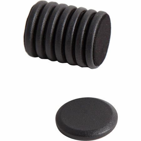U Brands High Energy Metal Magnets - 1.3" Diameter - Round - Durable - 8 / Pack - Black