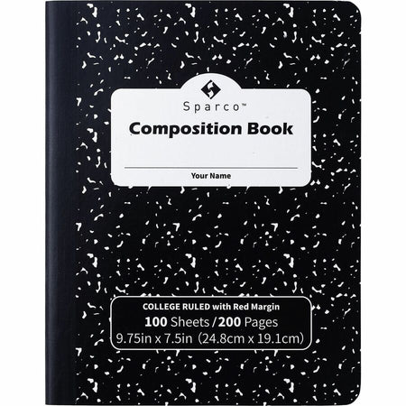 Sparco College Ruled Composition Notebook - Front