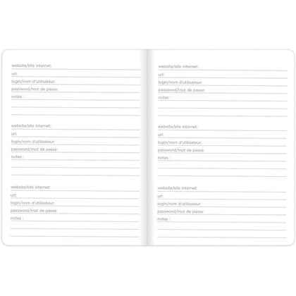 Rediform Password Notebook - Compact 64-Page Sewn Journal - Notebooks
