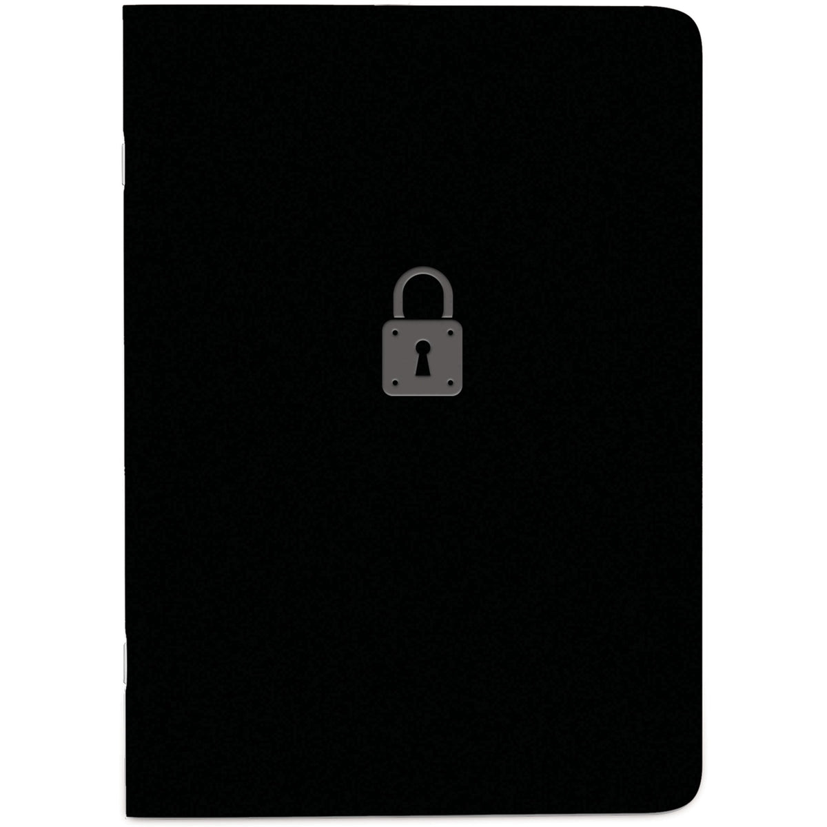 Rediform Password Notebook - 64 Pages - Sewn - 0.40" Height x 3.5" Width x 5" Length - Black Cover - Compact, Flexible Cover, Bilingual Format, Note Section - Recycled - 1 Each
