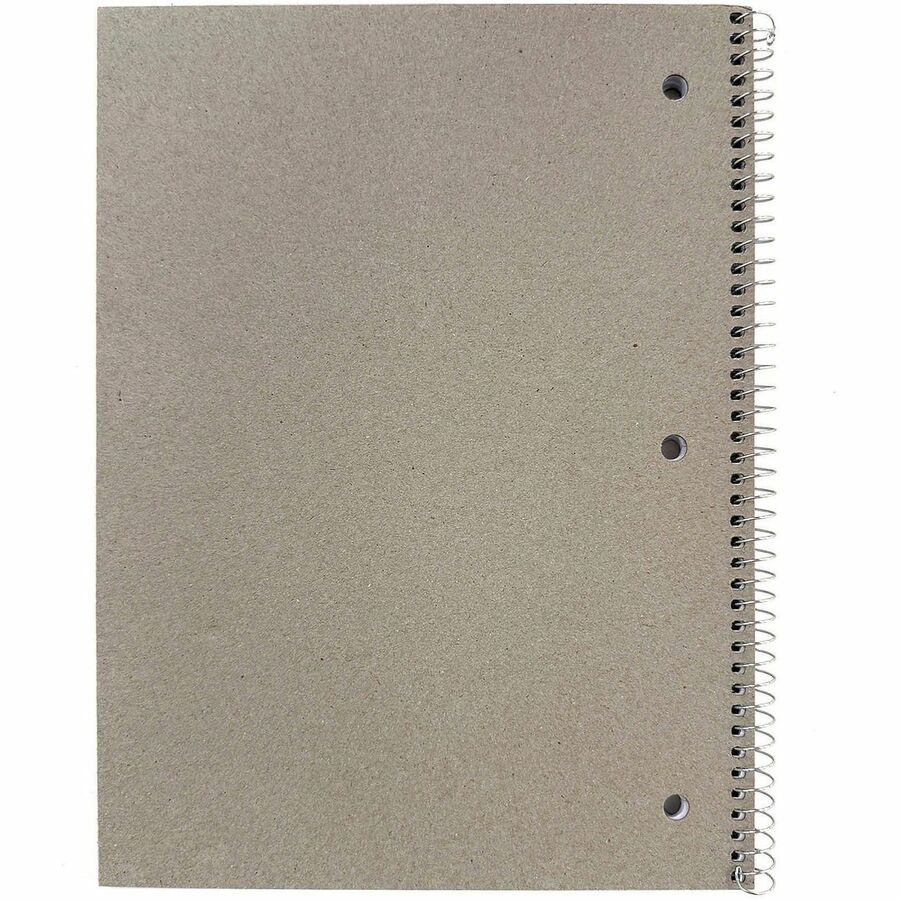 Sparco Wide Ruled Wire-bound Notebook - Rear