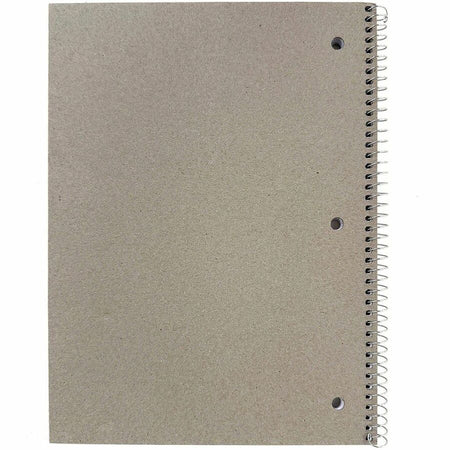Sparco Wide Ruled Wire-bound Notebook - Rear