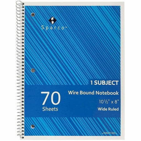 Sparco Wide Ruled Wire-bound Notebook - Alternate-Image3