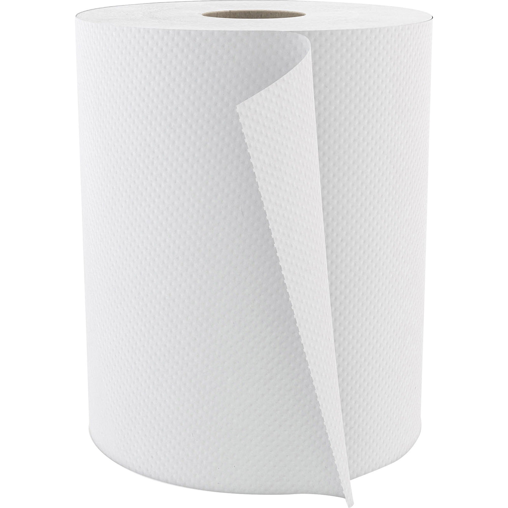 Cascades PRO Select Roll Paper Towel - 1 Ply - 7.80" Width x 600 ft Length - White - Paper - 12 / Carton
