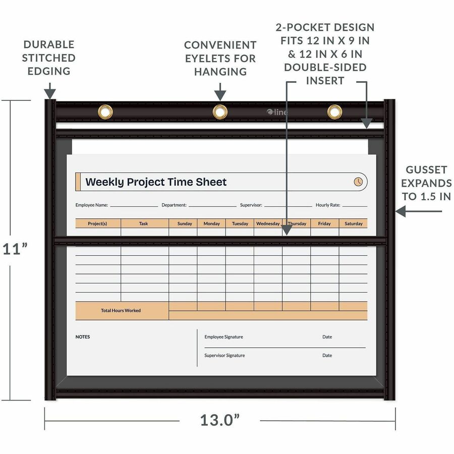 C-Line Dual Pocket Shop Ticket - Alternate-Image4
