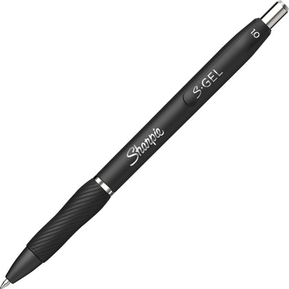 Sharpie S-Gel Pens: 1mm Retractable Black Gel Ink - Pack of 12 - Pens