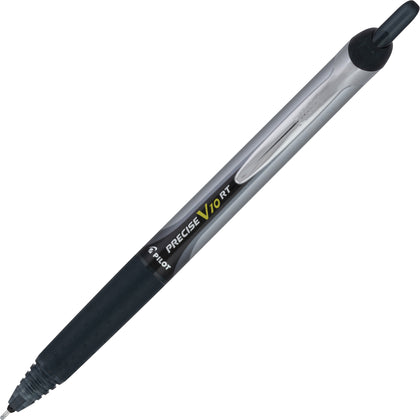 PRECISE V10 RT Retractable Pen: Smooth Black Ink - Pack of 12 - Pens