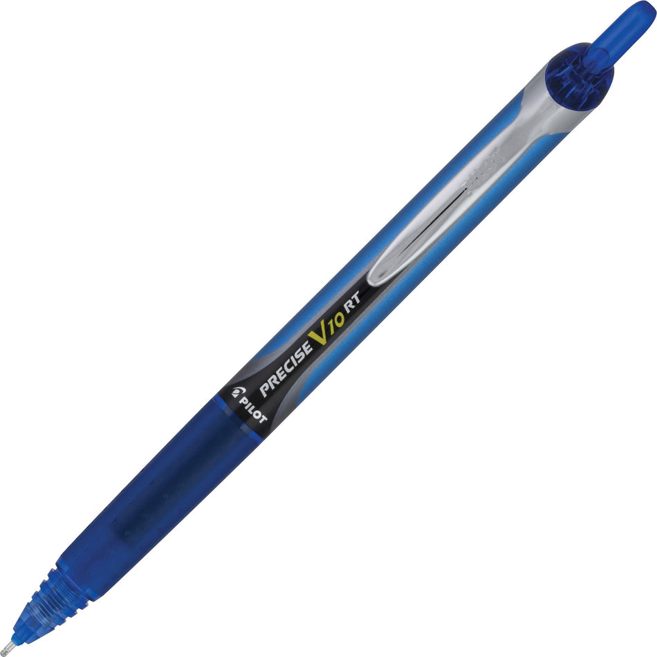 PRECISE V10 RT Retractable Pen - Retractable - Blue Ink - 1 Dozen