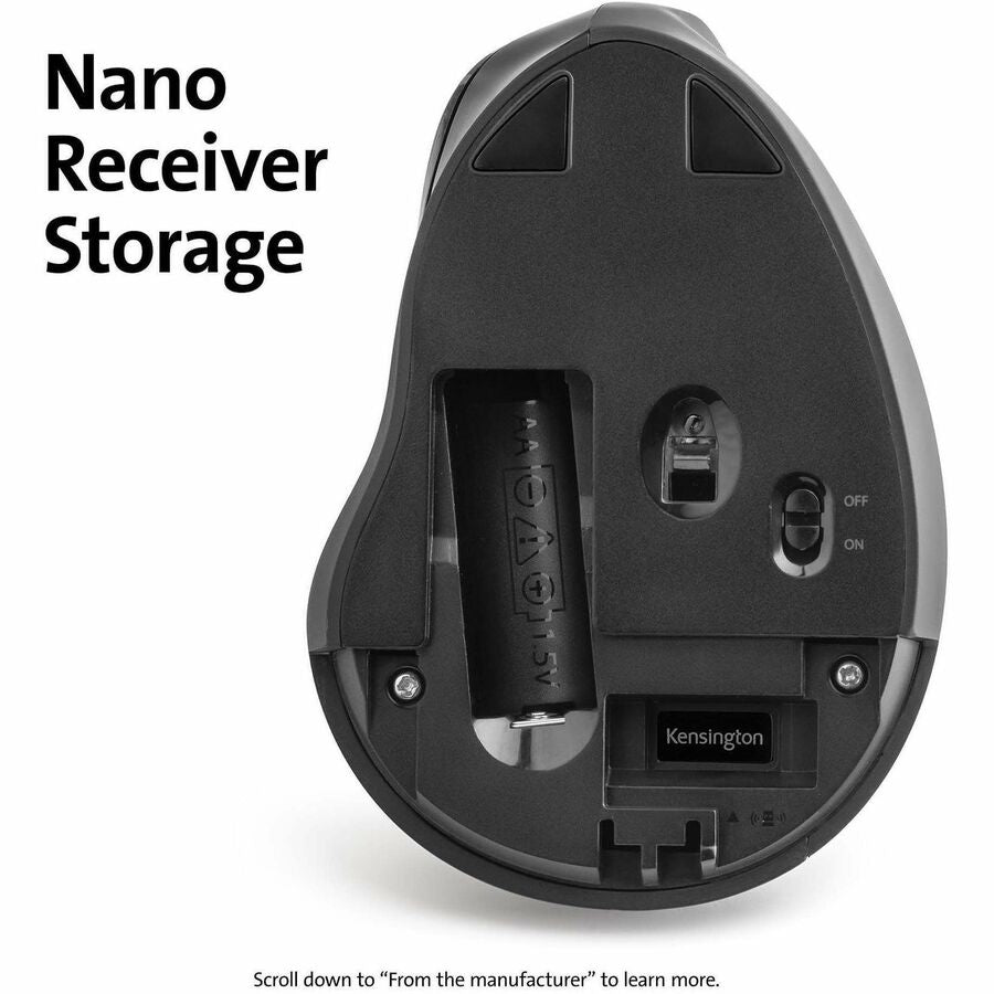 Kensington Pro Fit Ergo Vertical Wireless Mouse - Comfortable and Precise Navigation