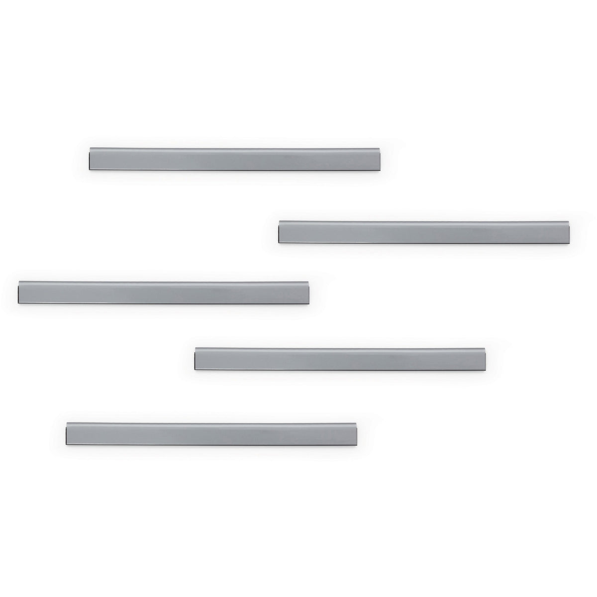 DURABLE Magnetic Strip Hanging Rail - Silver - 10 / Pack