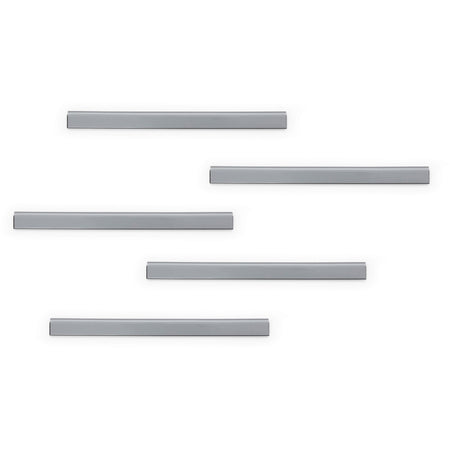 DURABLE Magnetic Strip Hanging Rail - Silver - 10 / Pack