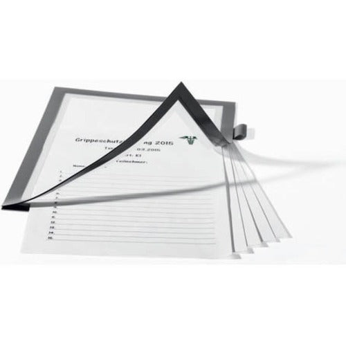 DURABLE DURAFRAME Note - Support 8.50" x 11" Media - Polyvinyl Chloride (PVC) - Silver - 1 Each