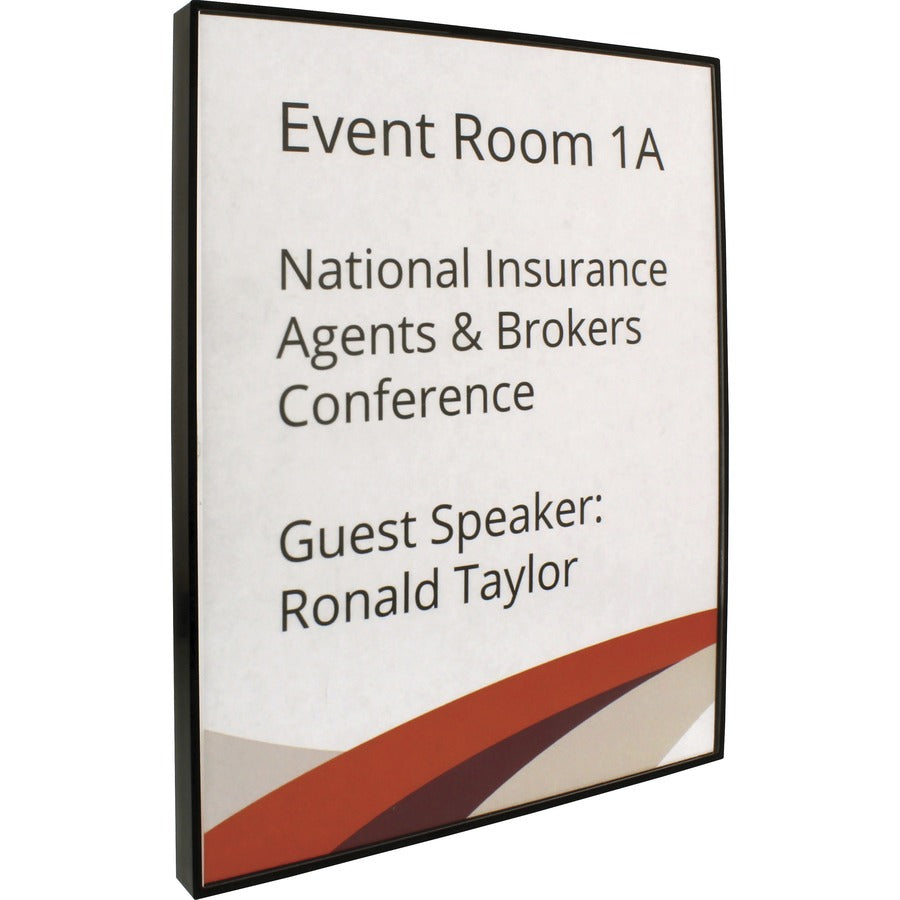 Lorell Snap Plate Architectural Sign - Left