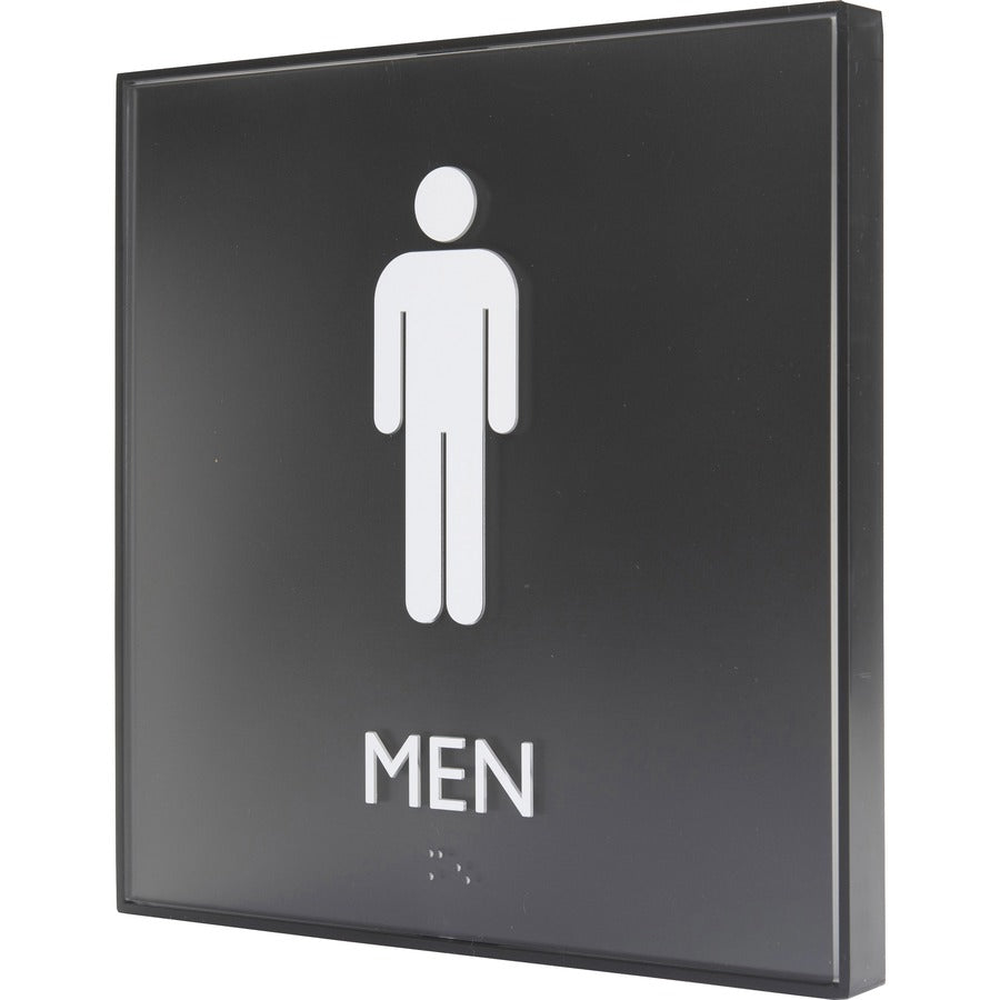 Lorell Men's Restroom Sign - Left