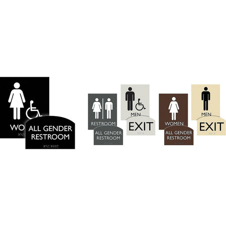 Lorell Unisex Restroom Sign - Alternate-Image1