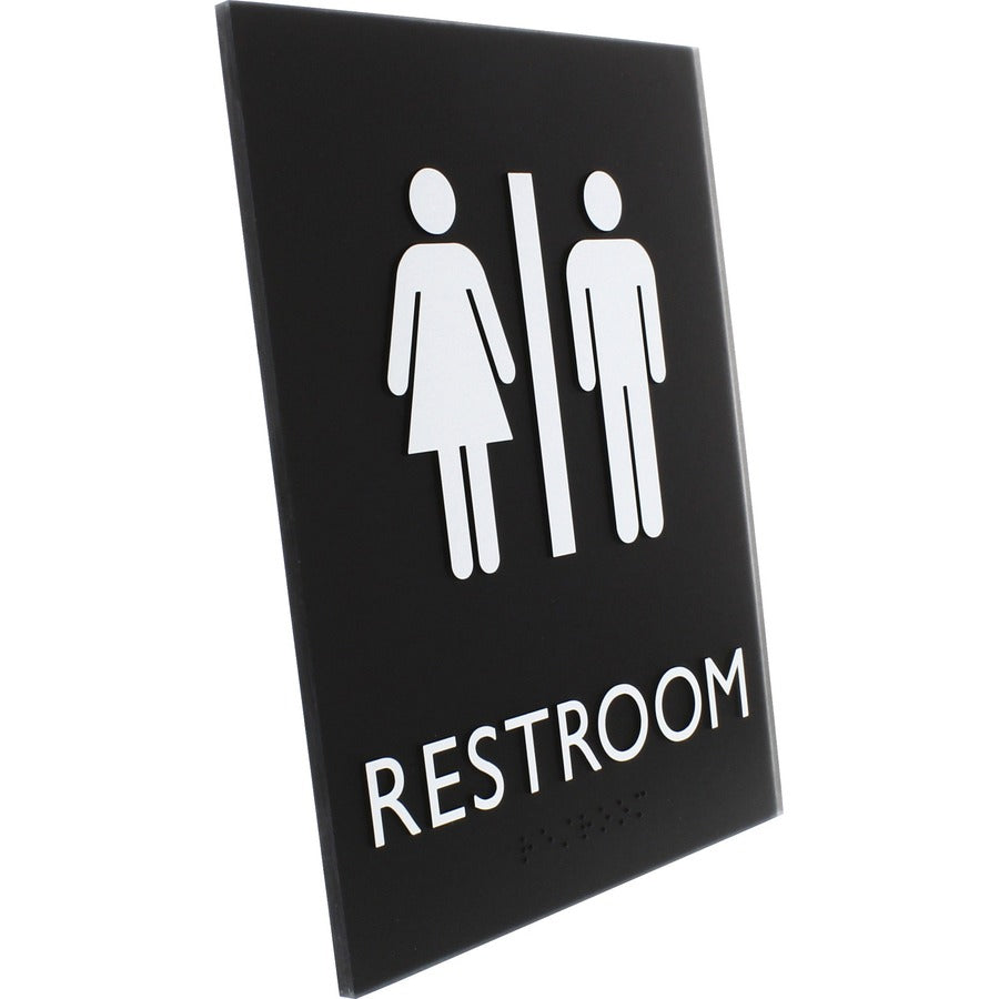 Lorell Unisex Restroom Sign - Right