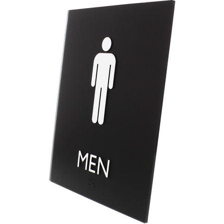 Lorell Men's Restroom Sign - Left