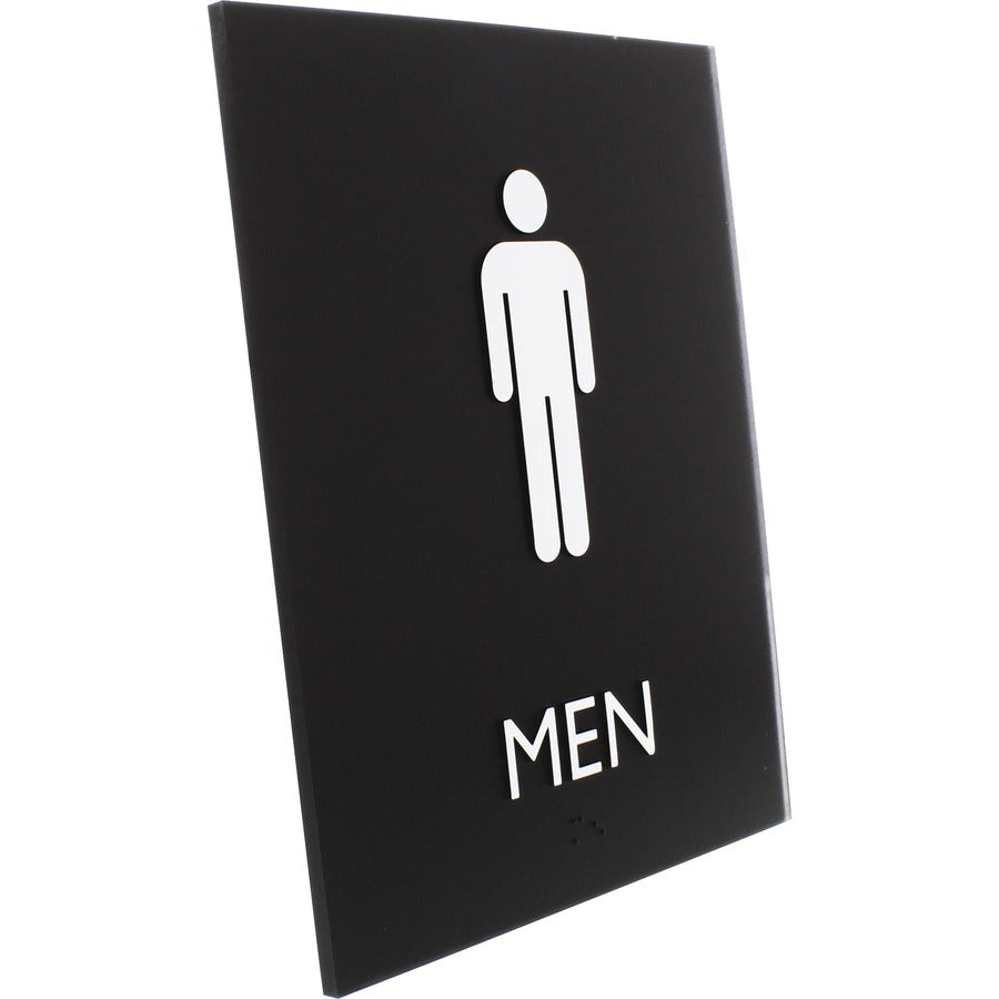 Lorell Men's Restroom Sign - Right