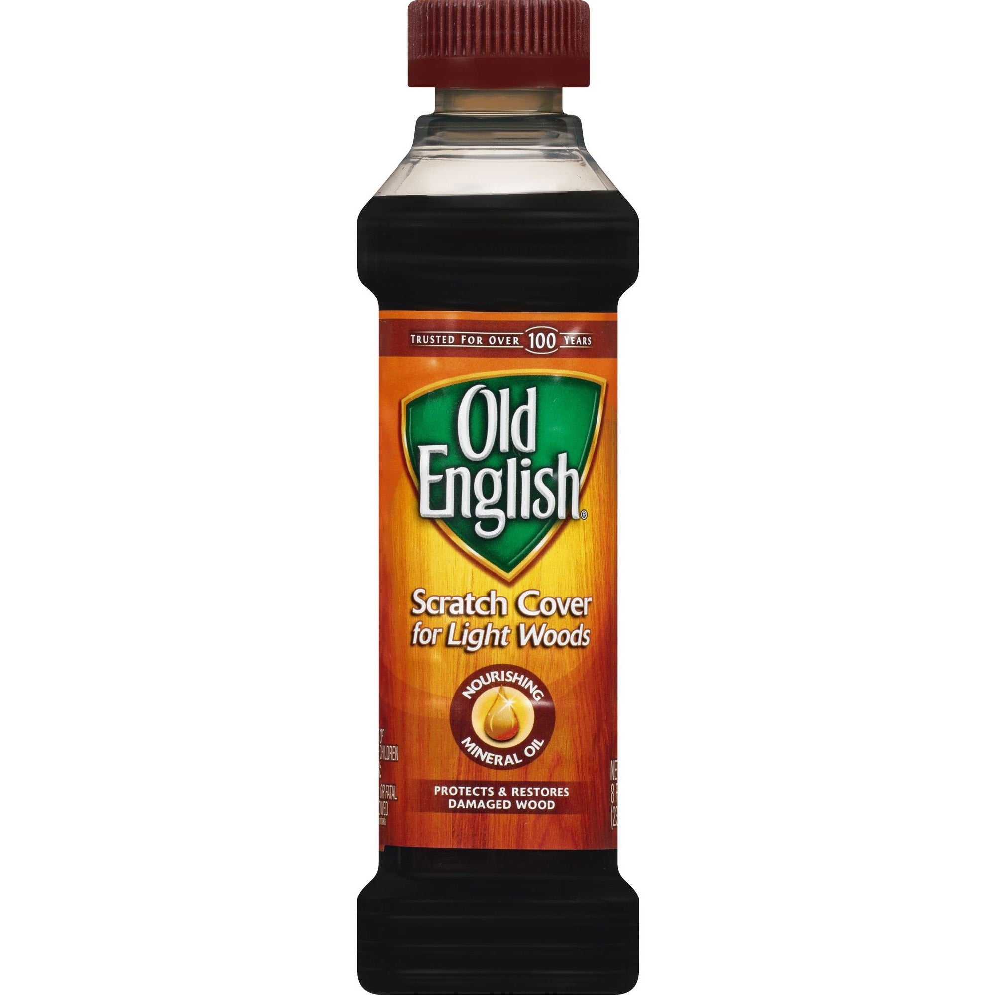 Old English Scratch Cover Polish - 8 fl oz (0.3 quart) - Brown - 1 Each