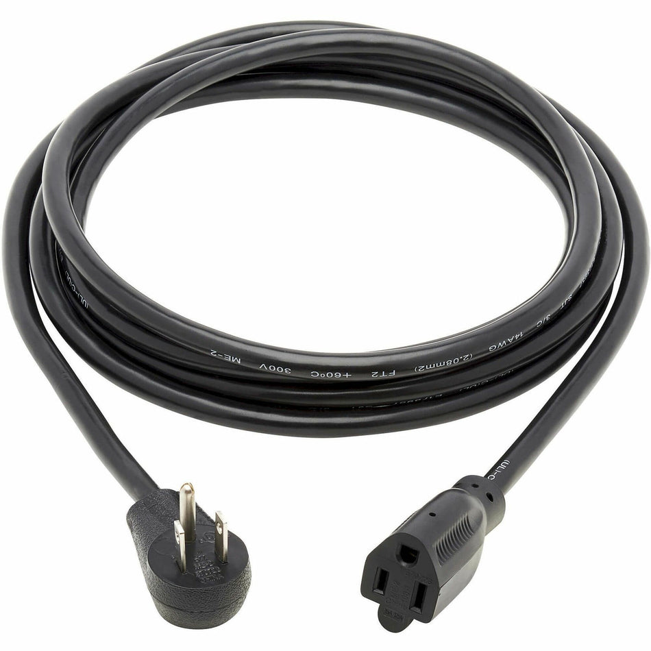 Tripp Lite series P024-010-15D Power Extension Cord - For Server, Computer, PDU, UPS, Workstation, Surge Protector, Network Device, Monitor - 120 V AC / 15 A - Black - 10 ft Cord Length - NEMA 5-15P / NEMA 5-15R - North America - 1 Each