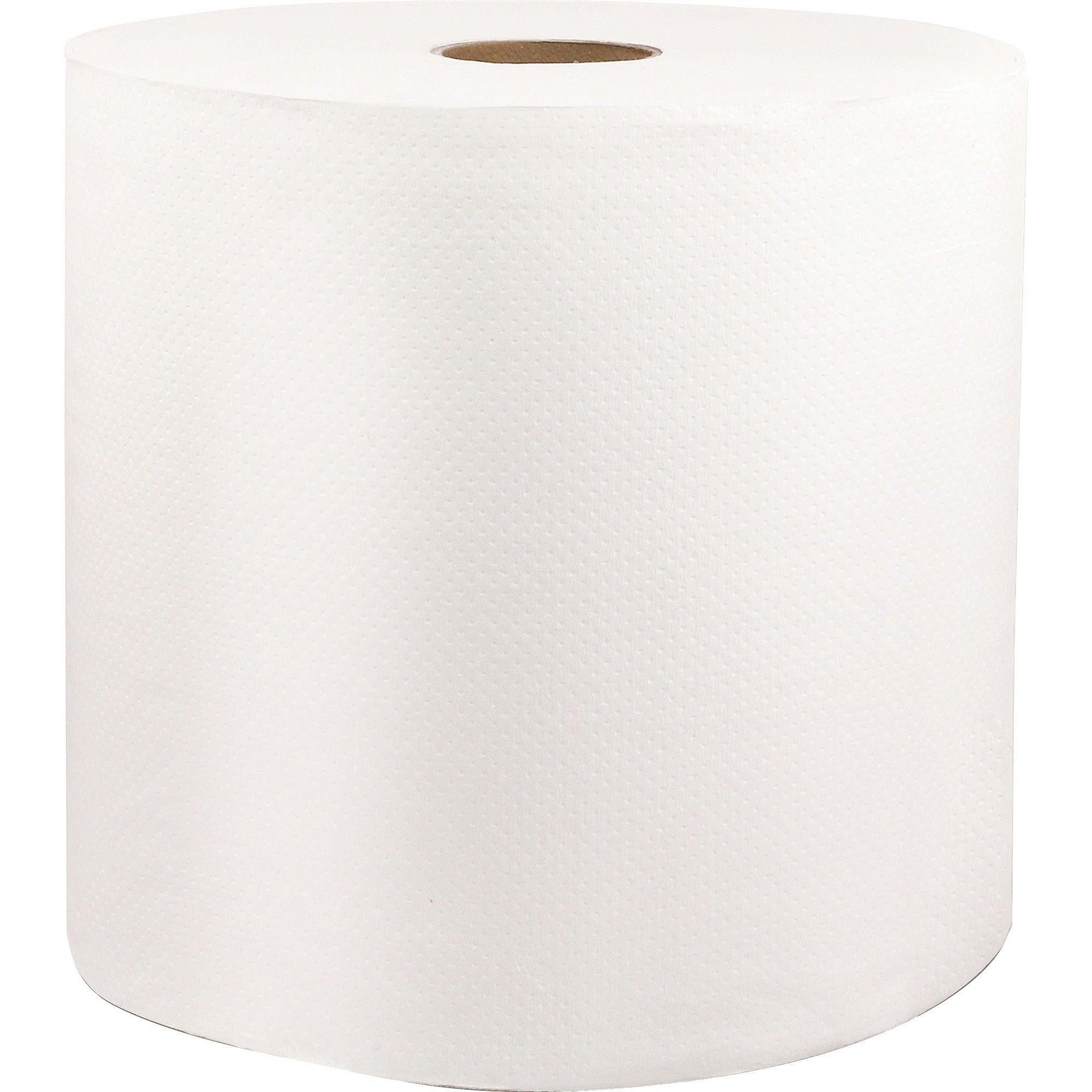 Livi VPG Select 46528 Hard Wound Roll Towel - 1 Ply - 8" Width x 1000 ft Length - 1 45/64" Core - Embossed - White - Fiber - 6 / Carton
