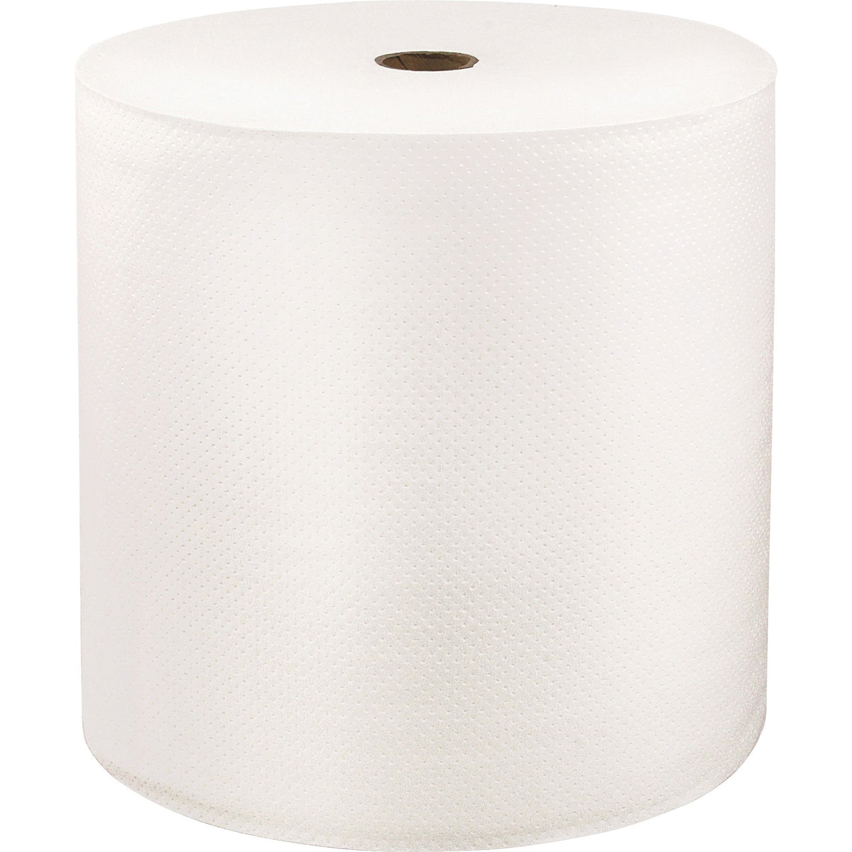 LoCor Hardwound Roll Towels - 1 Ply - 7" Width x 1000 ft Length - Fully embossed - Bright White - Fiber - 6 / Carton