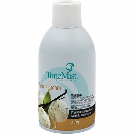 TimeMist Metered 30-Day Vanilla Cream Scent Refill - Spray - 6000 ftÔøΩ - 5.3 fl oz (0.2 quart) - Vanilla Cream - 30 Day - Long Lasting, Odor Neutralizer - 1 Each