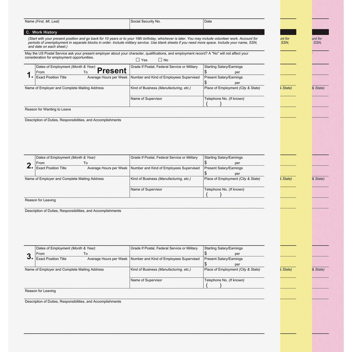 ICONEX SecurIT 3-part Digital Carbonless Form Paper - 2000