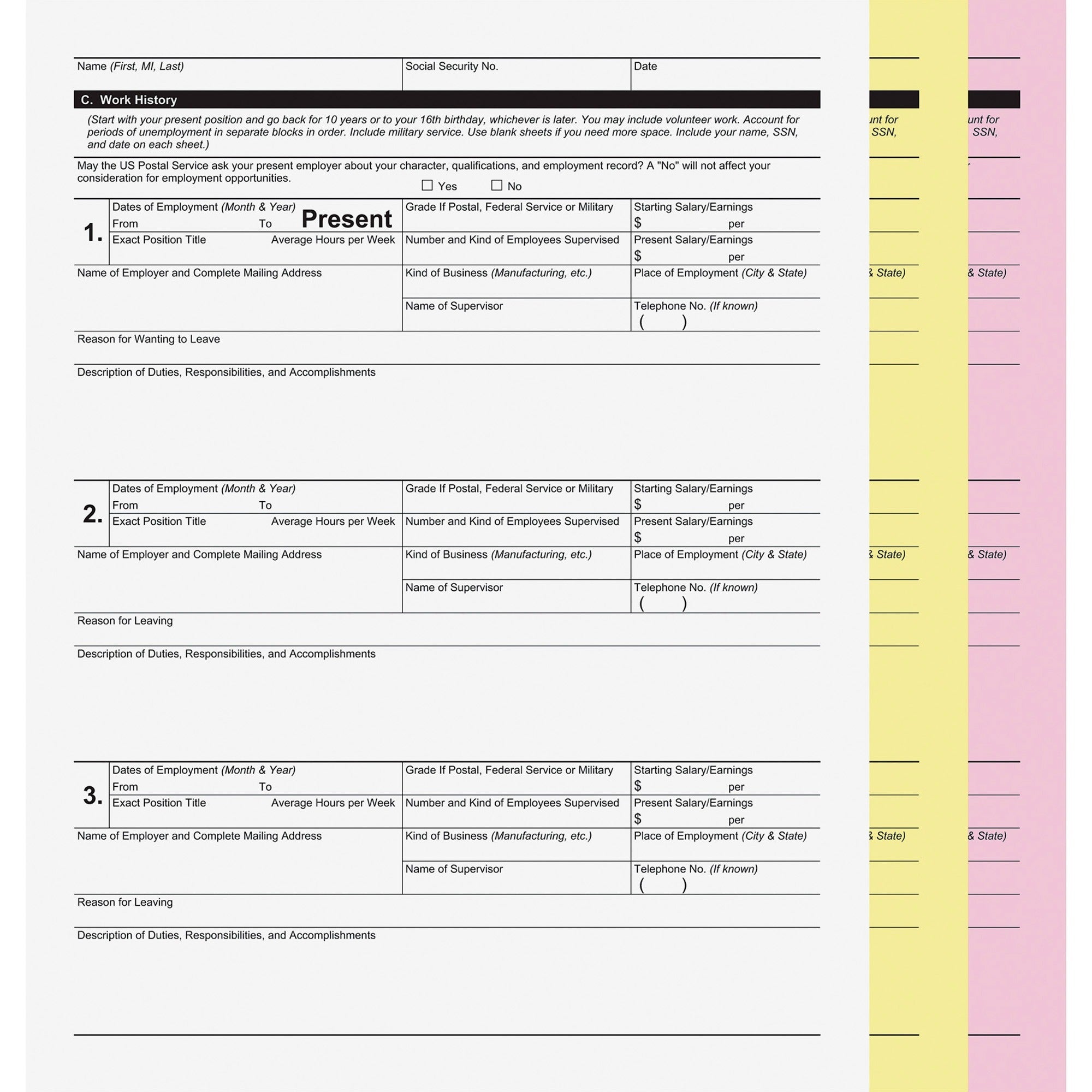 ICONEX SecurIT 3-part Digital Carbonless Form Paper - 2000