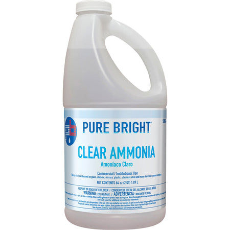 Pure Bright Custom Clear Ammonia - 64 fl oz (2 quart) - Clear - 8 / Carton