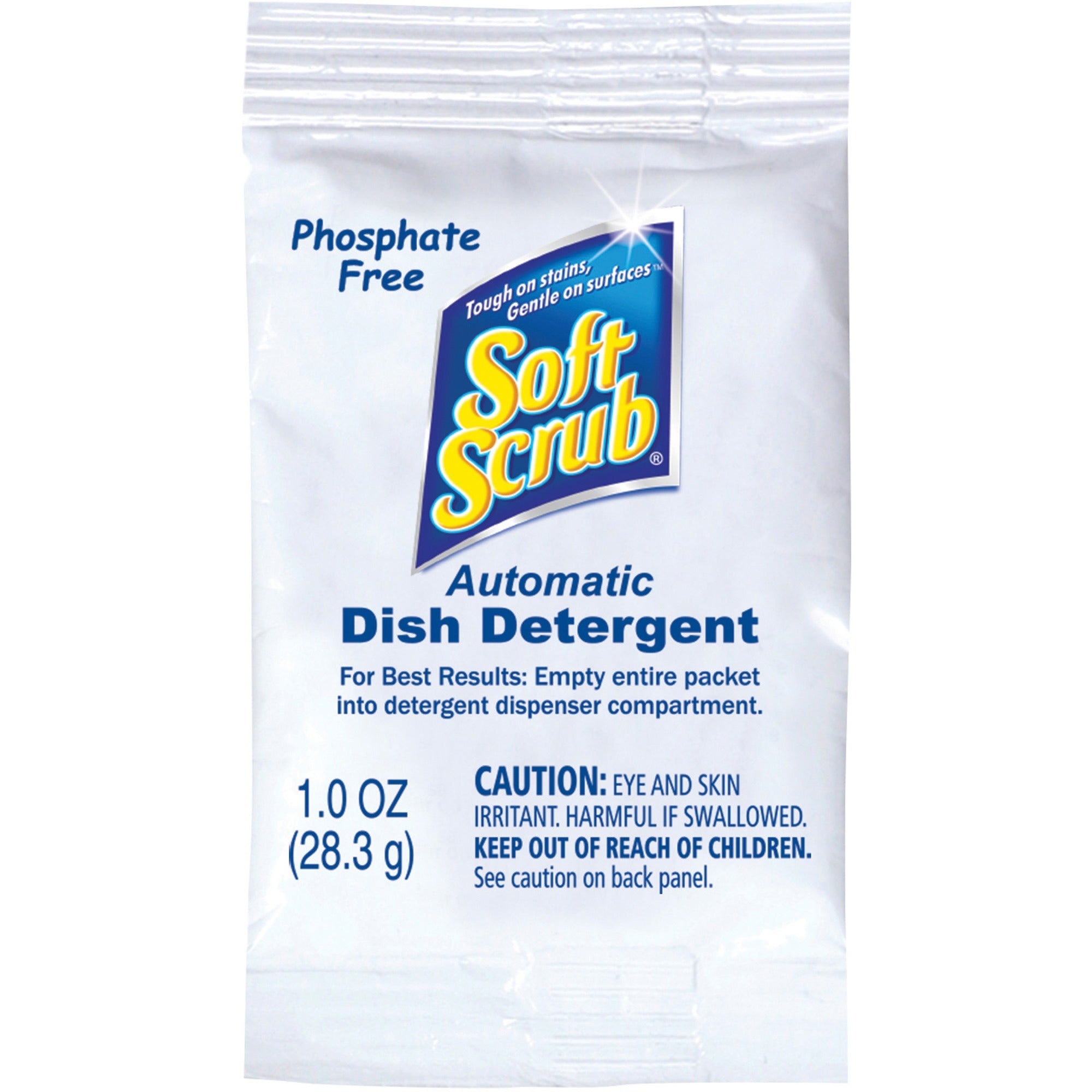Soft Scrub Dishwasher Detergent Packs - 1 oz (0.06 lb) - Citrus Scent - Pleasant Scent, Phosphate-free - White - 200 / Carton
