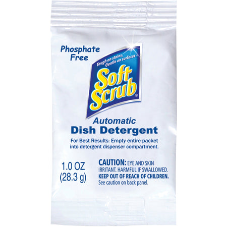 Soft Scrub Dishwasher Detergent Packs - 1 oz (0.06 lb) - Citrus Scent - Pleasant Scent, Phosphate-free - White - 200 / Carton