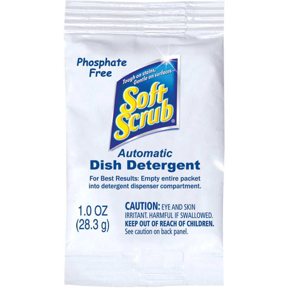 Soft Scrub Dishwasher Detergent Packs - 1 oz (0.06 lb) - Citrus Scent - Pleasant Scent, Phosphate-free - White - 200 / Carton