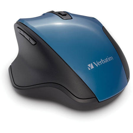 Verbatim Mouse - Blue LED/Optical - Wireless - Radio Frequency - 2.40 GHz - Dark Teal - USB - 1600 dpi - 6 Button(s) - 1 Each