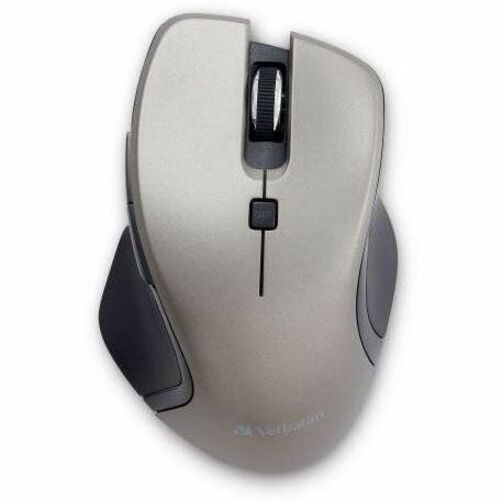 Verbatim Blue LED Wireless Mouse - 2.4 GHz RF - 1600 dpi - Graphite