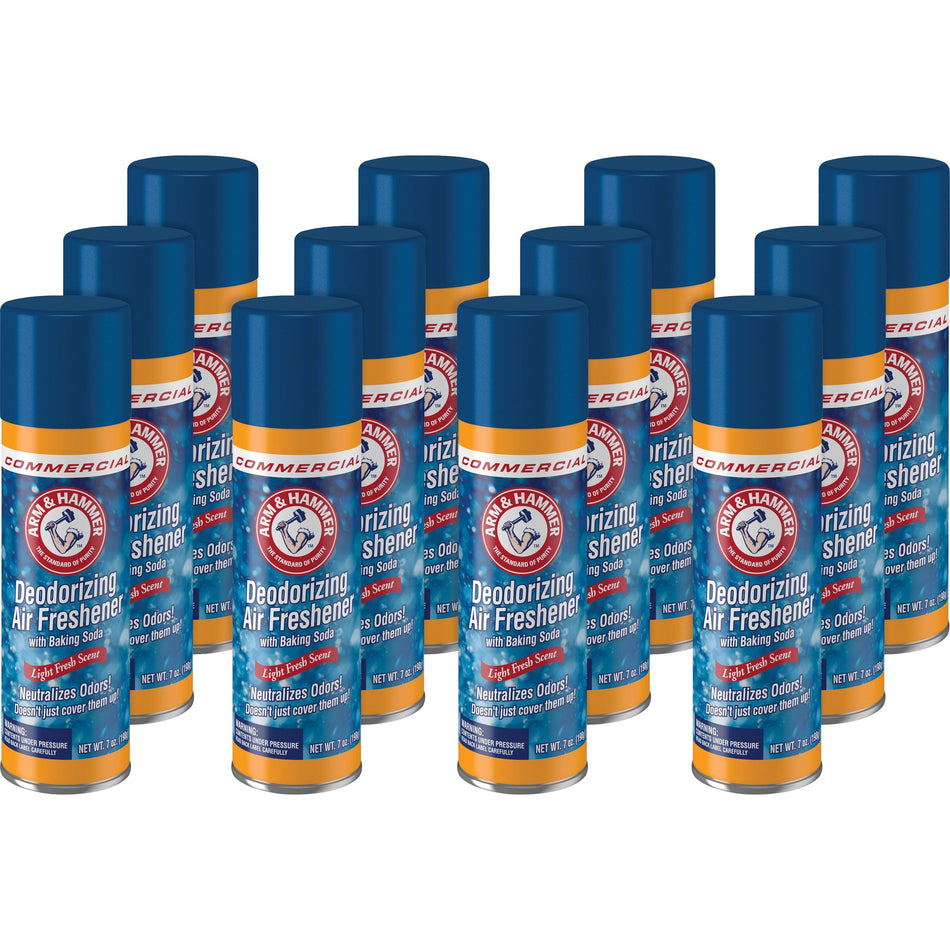 Arm & Hammer Deodorizing Air Freshener Spray - Spray - 7 fl oz (0.2 quart) - Odor Neutralizer - 12 / Carton
