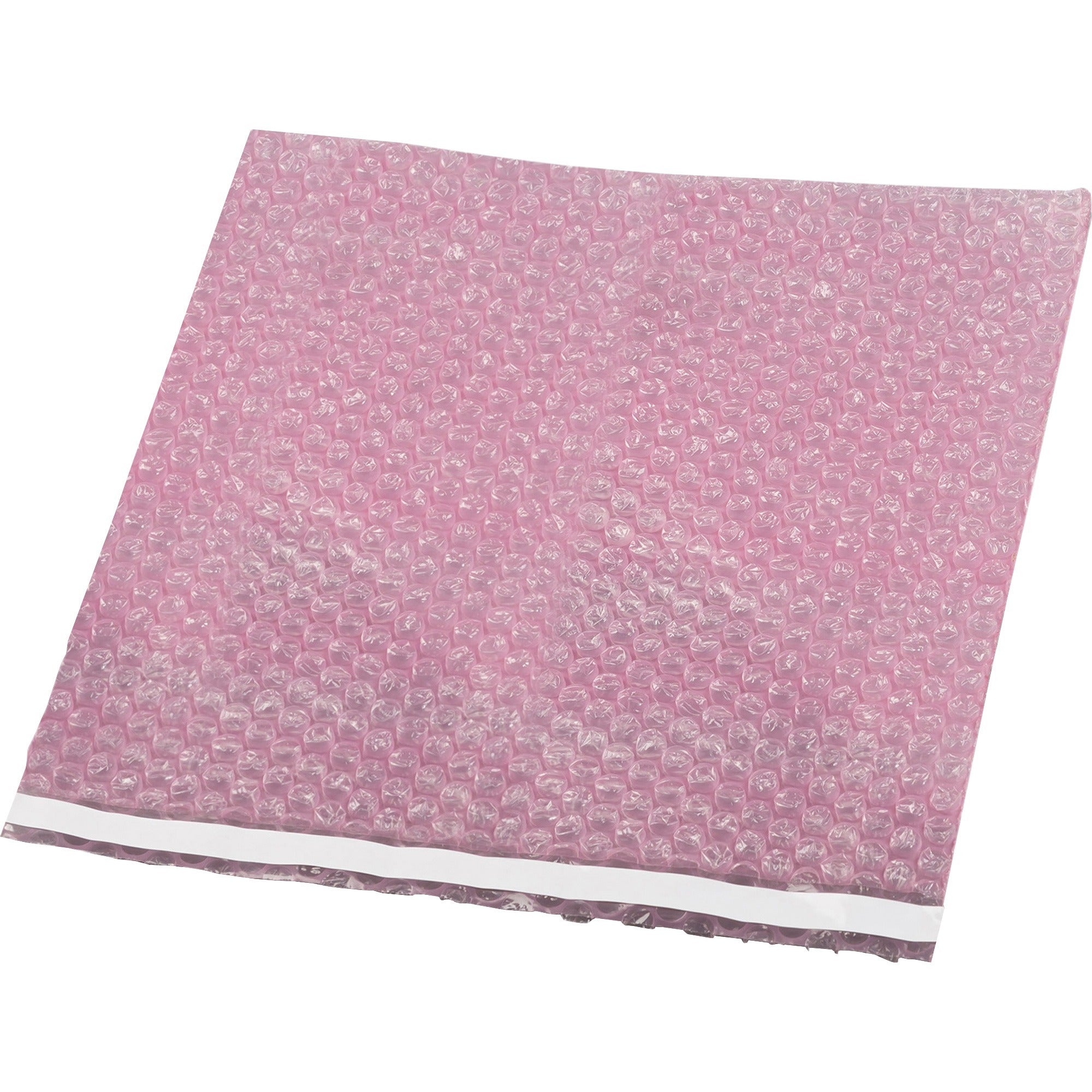 Sparco Anti-static Bubble Bag - 24" Length x 24" Width - Pink - Electronic Equipment, Tool, Accessories, Small Parts - 50 / Carton