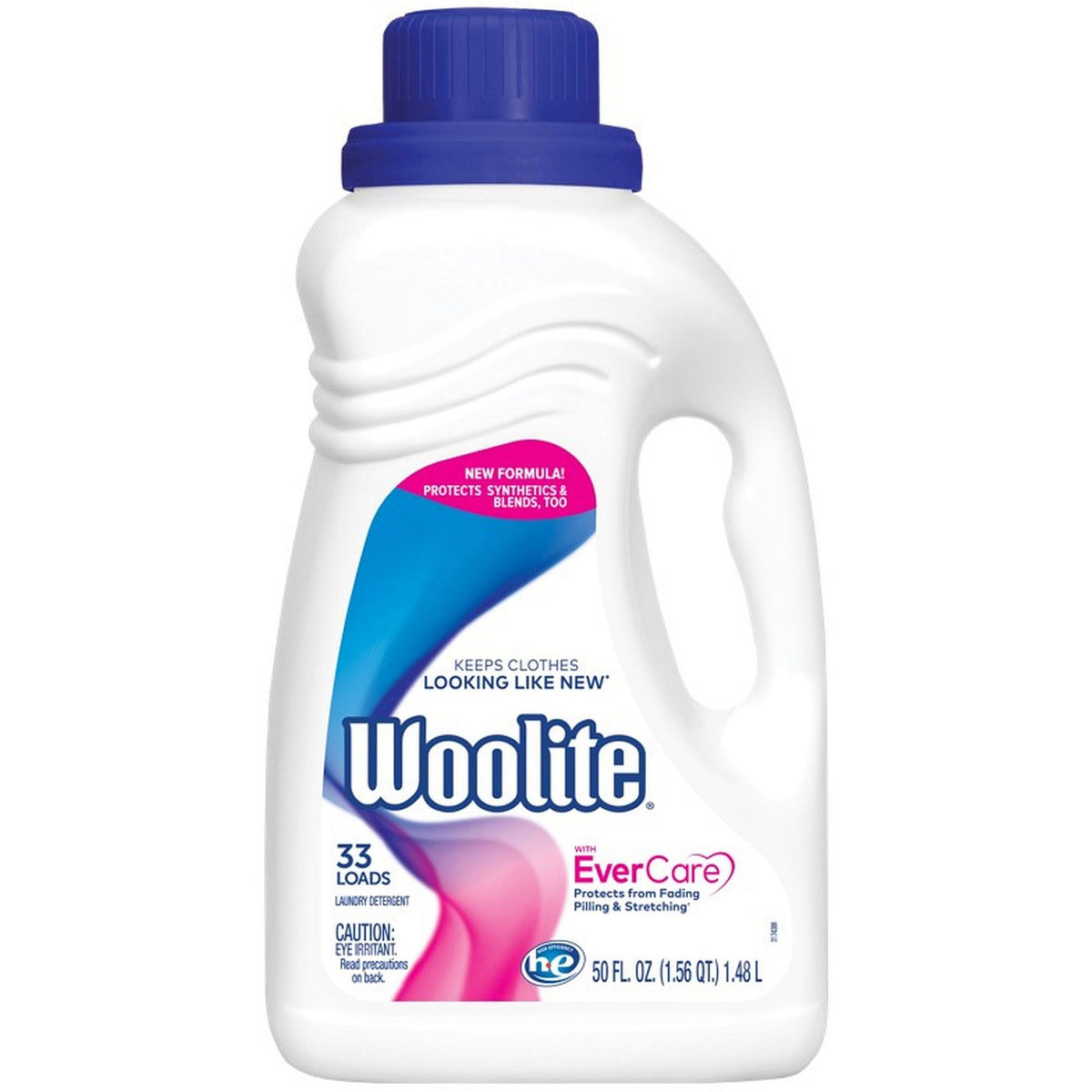 Woolite Clean/Care Detergent - 50 fl oz (1.6 quart) - Yellow - 6 / Carton