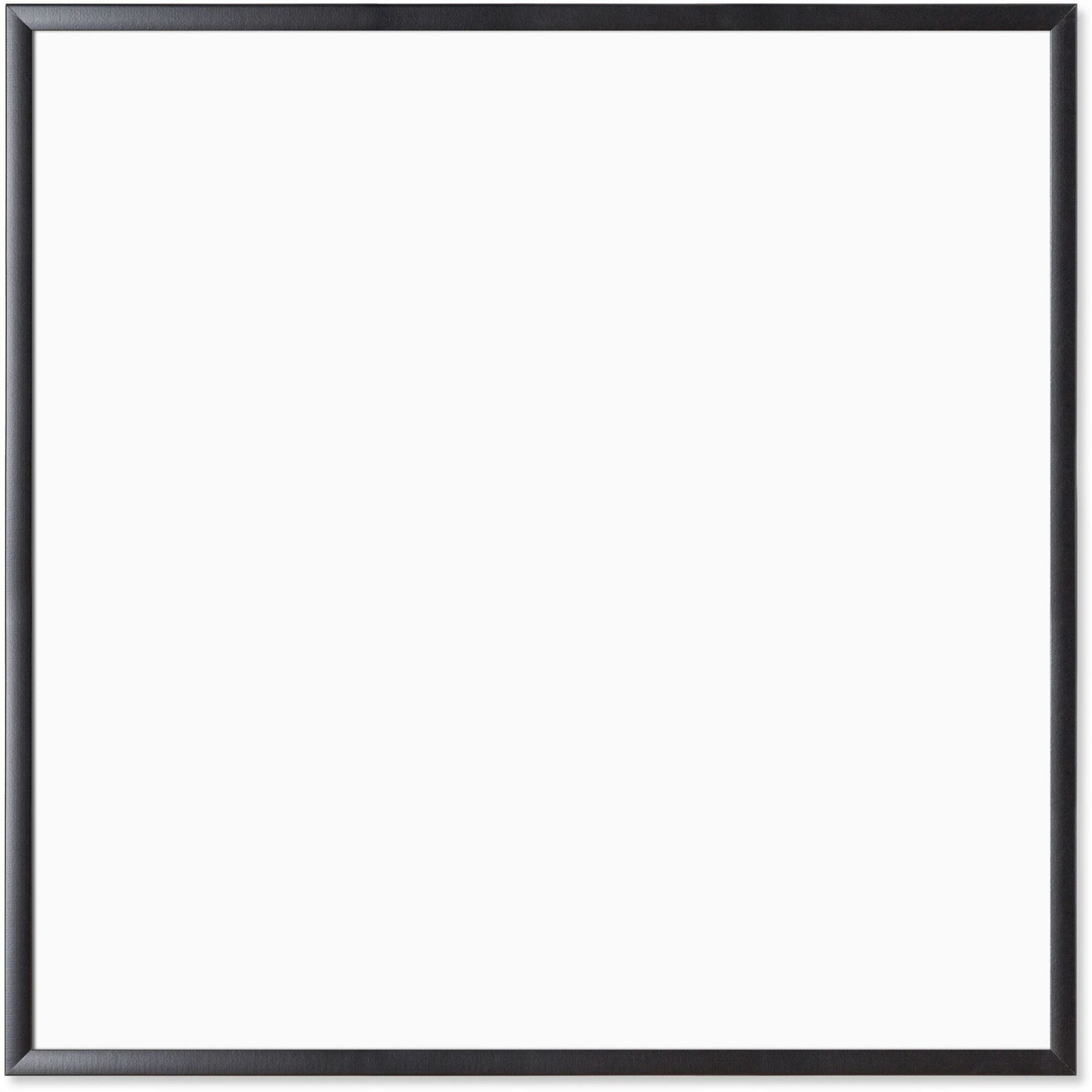 U Brands Magnetic Dry-Erase Board - 36x36’’ White Steel - Black Wood Frame - Dry Erase Boards