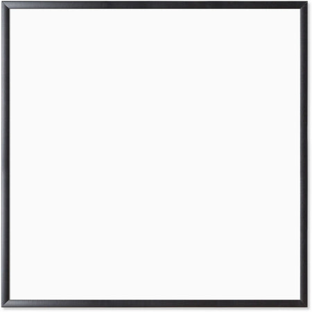 U Brands Magnetic Dry-Erase Board - 36x36’’ White Steel - Black Wood Frame - Dry Erase Boards