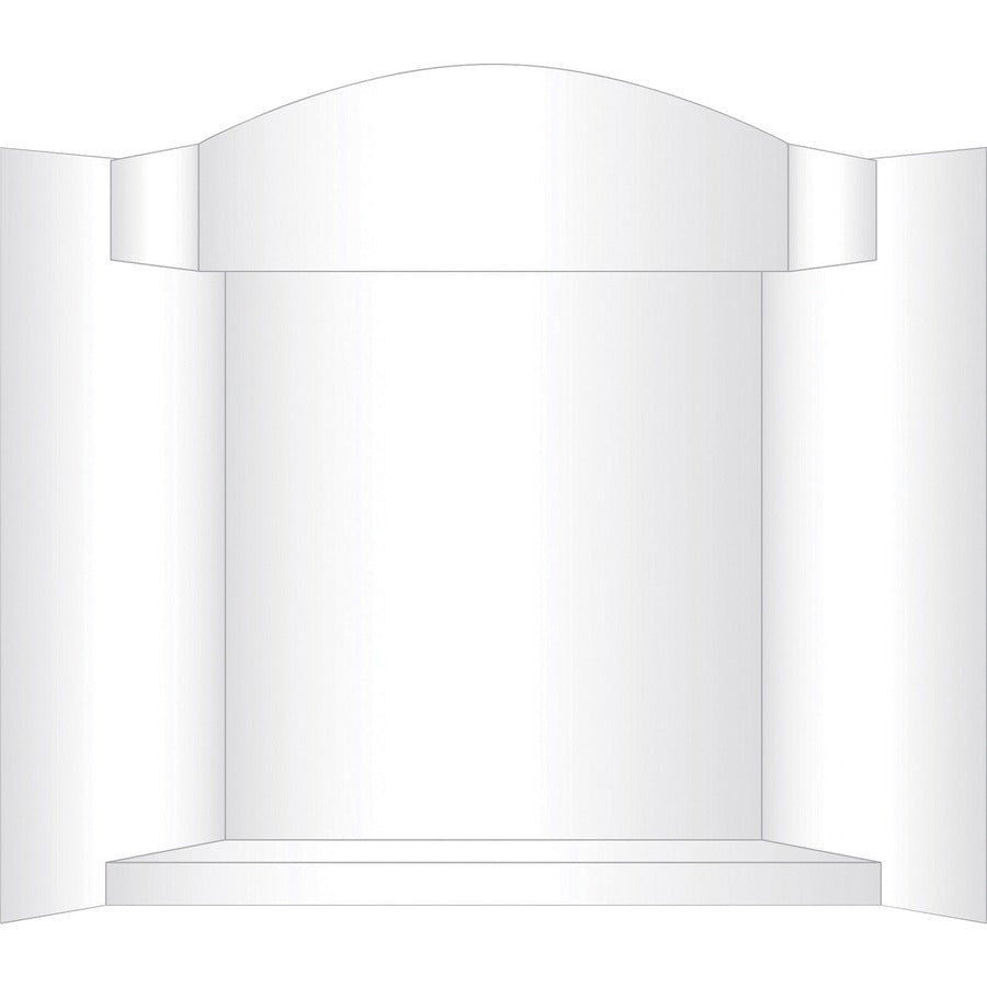 Geographics RoyalBrites 3-D Display Board - 39" Board Height x 48" Board Width x 0.40" Board Depth - Corrugated, Lightweight, Eco-friendly, Tri-fold, Shelf, Portable, Smooth, Durable - 12 / Carton