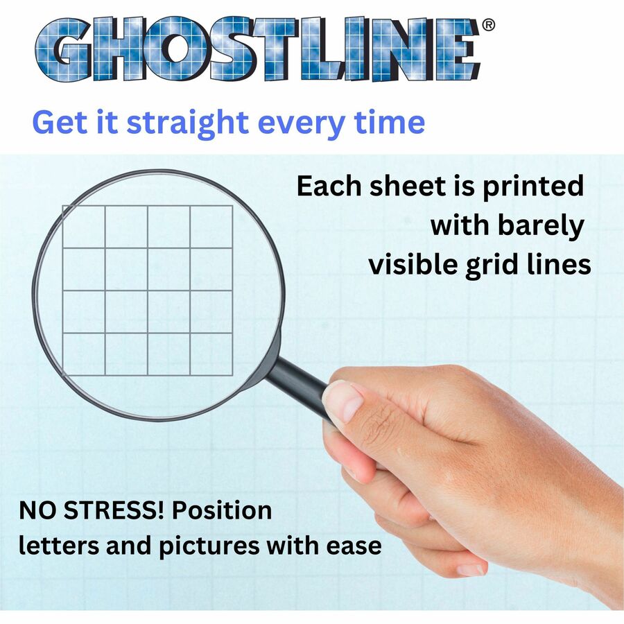Ghostline Faint 1/2" Grid Foam Board - Chart, Wood, Graph, Decoration, Home, Art, Office, Craft, School Project, Mounting, Display, ... - 22" Width x 187.5 mil Thickness x 28" Length - Black - Foam, Polystyrene - 10 / Carton