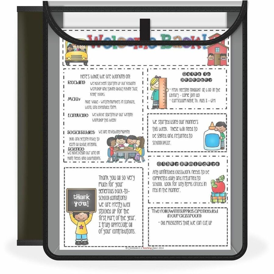 C-Line Homework Connector Pocket Folder - Alternate-Image2