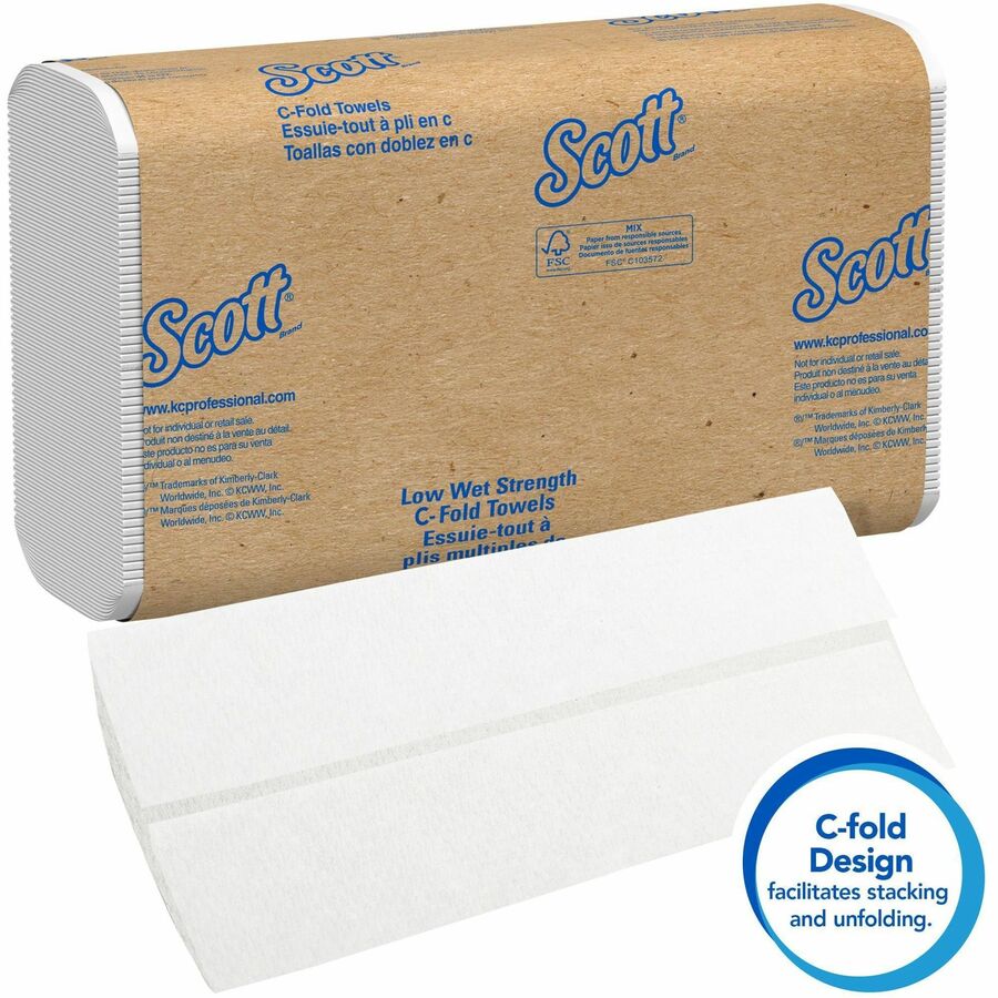 Scott Essential Low Wet Strength Towels - Left