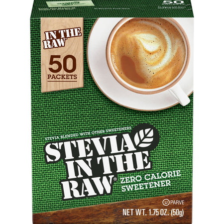 Stevia In The Raw Natural Sweetener Packets - Stevia Flavor - Natural Sweetener - 50 / Box