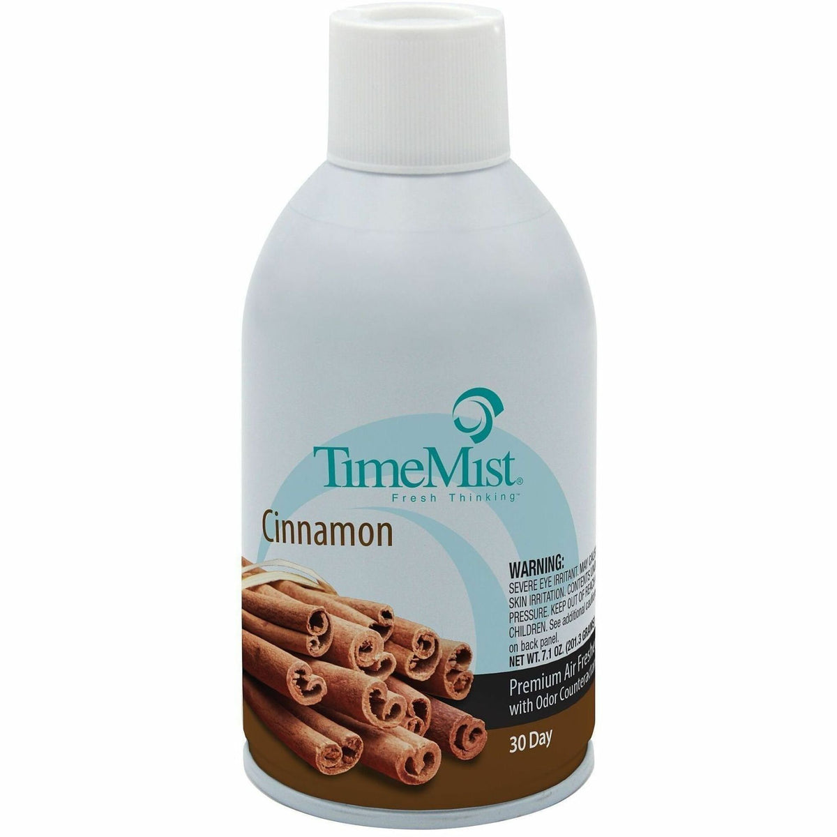 TimeMist Cinnamon Premium Air Freshener Spray - Aerosol - 5.3 fl oz (0.2 quart) - Cinnamon - 30 Day - Long Lasting, Odor Neutralizer - 12 / Carton