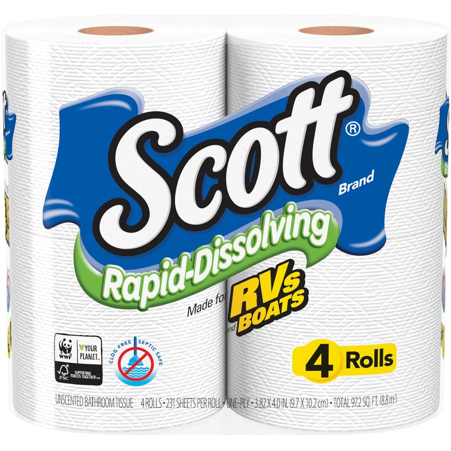 Scott Rapid-Dissolving Toilet Paper - Front