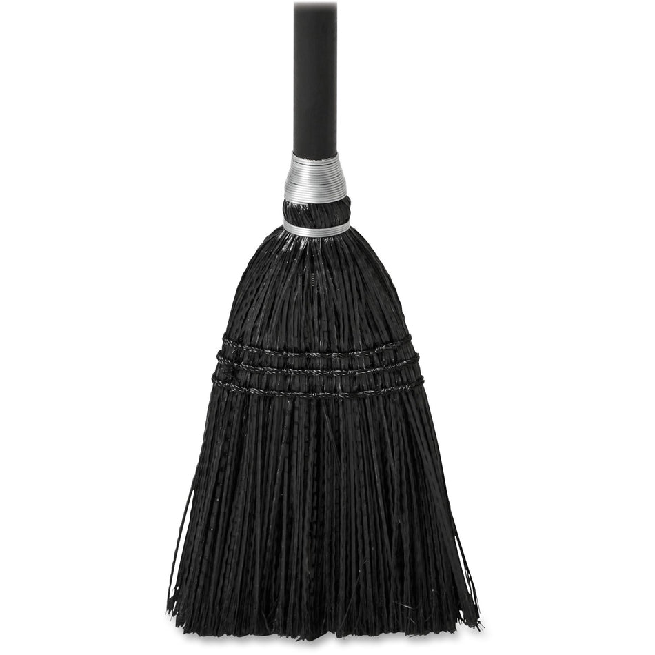 Rubbermaid Commercial Executive Series Lobby Broom - Synthetic Bristle - 7" Overall Length - Wood Handle - 12 / Carton