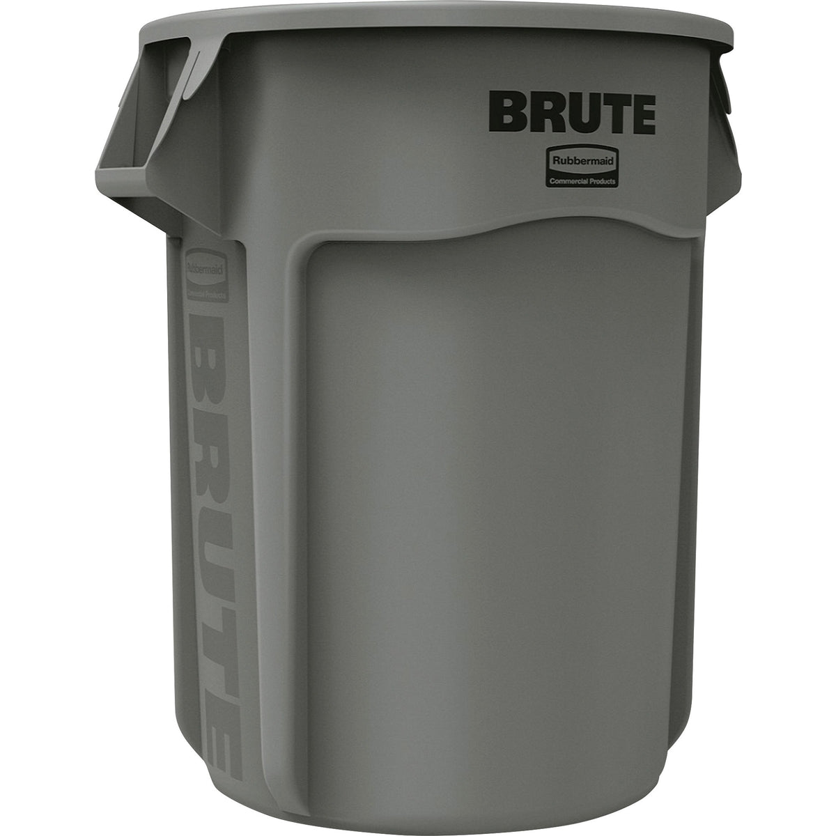 Rubbermaid Commercial Brute 55-Gallon Vented Containers - Heavy Duty UV Coated - 3/Carton - Waste & Lids