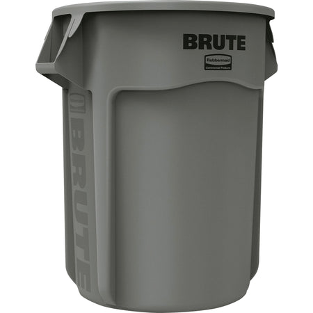 Rubbermaid Commercial Brute 55-Gallon Vented Containers - Heavy Duty UV Coated - 3/Carton - Waste & Lids